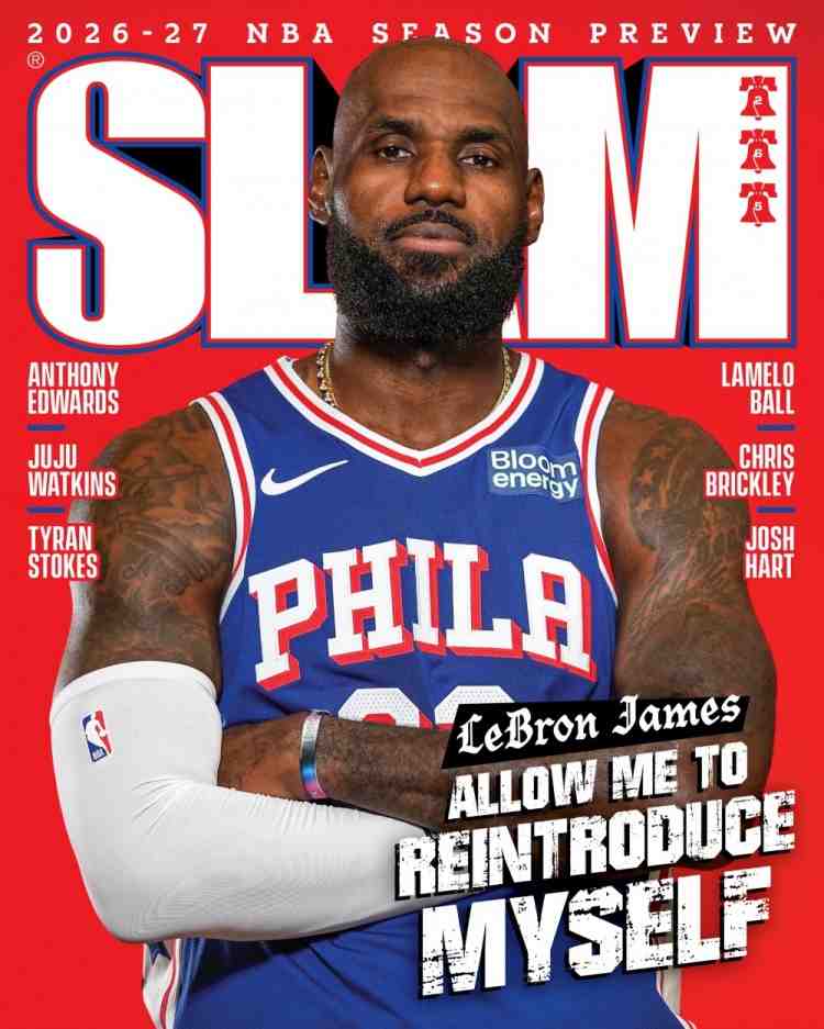 开启生涯第24季!詹姆斯登上《Slam》杂志最新一期封面